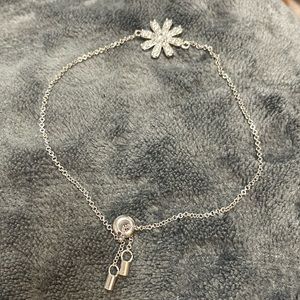 New Sterling flower bracelet